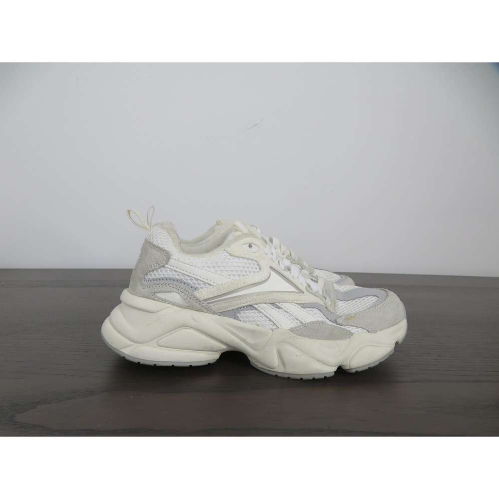 Reebok Charge Shoes Womens 8 White Mesh Running Sneakers Chunky Platform Casual